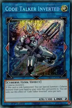 RA01-EN045 CODE TALKER INVERTED SECRET RARE 1ST EDITION YuGiOh CARD - Image 1