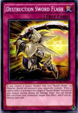Yu-Gi-Oh Destruction Sword Flash BOSH-EN072 1st Edition See Scan - Image 1