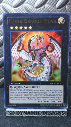 | Yugioh Cyber Dragon Nova SDCR-EN038 1st Edition Ultra Rare HP 🔥 | - Image 1