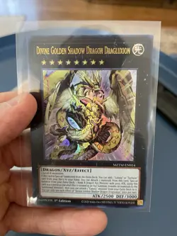 YuGiOh Divine Golden Shadow Dragon Dragluxion 1st Edition - Image 1