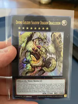 YuGiOh Divine Golden Shadow Dragon Dragluxion 1st Edition - Image 3