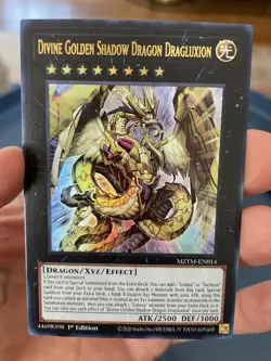 YuGiOh Divine Golden Shadow Dragon Dragluxion 1st Edition - Image 4