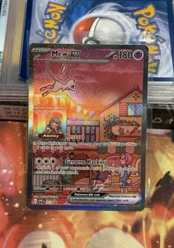 Pokemon TCG Mew EX 053 Holo Black Star Promo Scarlet & Violet 151 Corner Damage - Image 1
