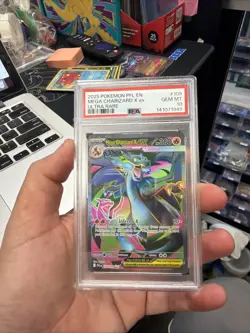 2025 POKEMON PFL EN-PHANTASMAL FLAMES ULTRA RARE #109 MEGA CHARIZARD X EX PSA 10 - Image 1