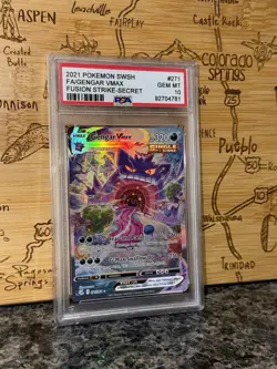 Pokemon Fusion Strike Gengar VMAX 271/264 PSA 10 Gem Mint - Image 1