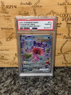 Pokemon Fusion Strike Gengar VMAX 271/264 PSA 10 Gem Mint - Image 3