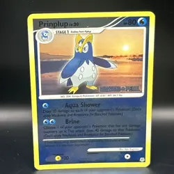 PRINPLUP Lv. 20 (58/130) Pokemon Diamond & Pearl Burger King Promo Reverse Holo - Image 1