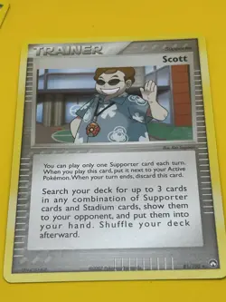 POKEMON TRAINER CARDS ( 5 ) Scott ,Hugh Bill , Cilan And Archie - Image 5