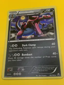 POKEMON BASIC CARDS ( 5 ) Zorua, Krookodile, Mightyena, Dragonair And Seeker - Image 4