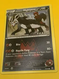 POKEMON BASIC CARDS ( 5 ) Zorua, Krookodile, Mightyena, Dragonair And Seeker - Image 5