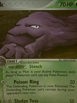 MUK ( 11/92) Swirl Holo POKEMON TCG Legend Maker 2006 Nintendo - Image 2