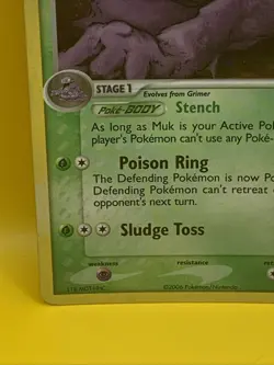 MUK ( 11/92) Swirl Holo POKEMON TCG Legend Maker 2006 Nintendo - Image 5
