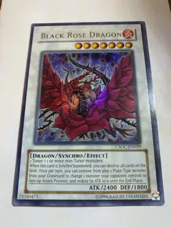 Black Rose Dragon CSOC-EN039 Unlimited Edition Ultra Rare Yugioh LP - Image 1