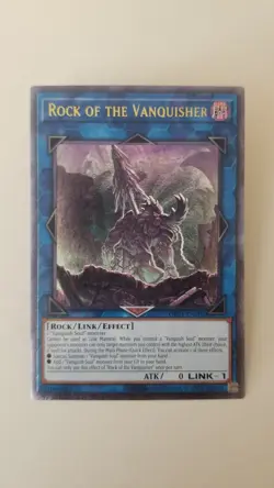 Yugioh Rock of the Vanquisher OP24-EN002 Ultimate Rare NM - Image 1