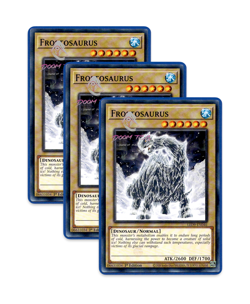 Yugioh! Frostosaurus LED9-EN046 (Common) 1st Ed 3x - Image 1