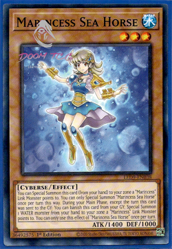 Yugioh! Marincess Sea Horse LED9-EN038 (Common) 1st Ed 3x - Image 1