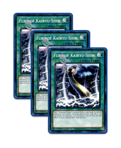 Yugioh! Fury of Kairyu-Shin LED9-EN028 (Common) 1st Ed 3x - Image 1