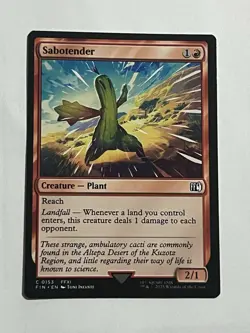 C0153 Sabotender FFXI Final Fantasy MTG Card Fresh Single Card - Image 1