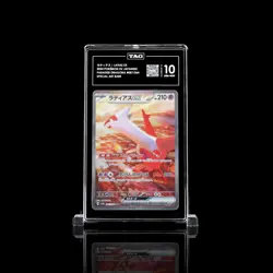 TAG 10 GEM MINT JAPANESE POKEMON 2024 LATIAS ex 087/064 SAR SV7a - Image 1
