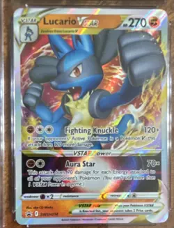 CGC Pristine 10 Lucario VSTAR Black Star Promo SWSH214 Full Art Holo Pokemon TCG - Image 2