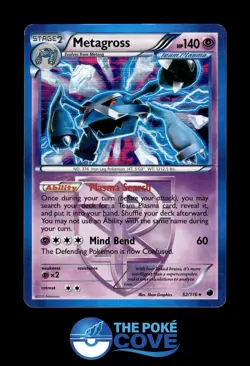 Metagross 52/116 | Plasma Freeze Holo | Pokemon Rare Holo | MP - Image 1
