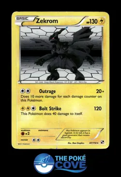 Zekrom 47/114 | Black & White Holo | Pokemon Rare Holo | DMG - Image 1