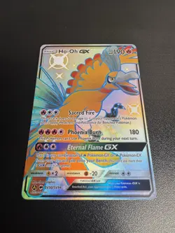 Ho-Oh GX SV50/SV94 Hidden Fates Full Art Pokemon TCG Near Mint - Image 1