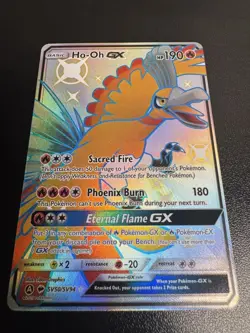 Ho-Oh GX SV50/SV94 Hidden Fates Full Art Pokemon TCG Near Mint - Image 2