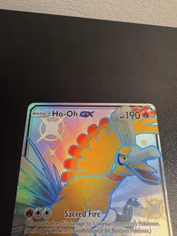 Ho-Oh GX SV50/SV94 Hidden Fates Full Art Pokemon TCG Near Mint - Image 3