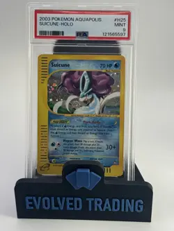 PSA 9 Suicune Aquapolis Holo H25 Pokemon - Image 5