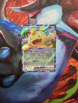 Pokemon TCG Perfect Order Meowth EX 062/088 Double Rare Holo NM Near Mint - Image 1