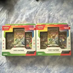 LOT OF 2 Pokemon TCG First Partner Illustration Collection Series 1 New Sealed - Image 1