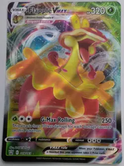Pokemon TCG Flapple VMAX 019/163 Battle Styles Ultra Rare Holo 320 HP English - Image 1