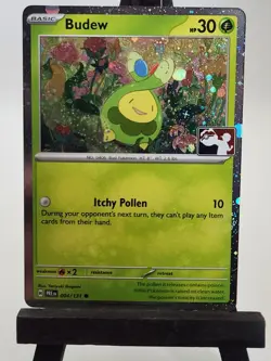 Budew 004/131 Cosmos Holo Pokemon Play! Prize Pack Series 8 Play Stamp - Image 2