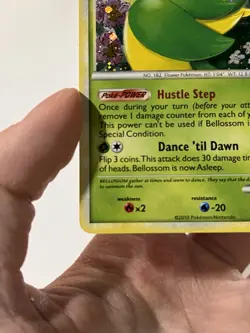 Pokemon Bellossom 1/90 Undaunted Holo Rare Stage 2 HP110 2010 TCG Card - Image 3