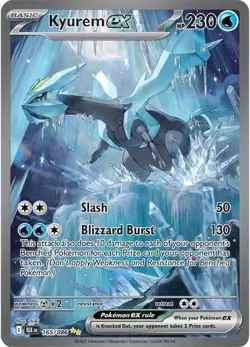 Kyurem ex - 165/086 - Special Illustration Rare NM, English Pokemon Black Bolt - Image 1