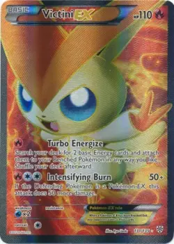 Victini-EX - 131/135 - Full Art Ultra Rare LP, English Pokemon Plasma Storm - Image 1