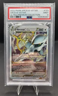 2022 Pokemon Ultra-Premium Collection Arceus VSTAR Metal 123/172 PSA 9 - Image 1