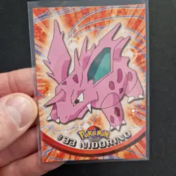 Nidoran Nidorino & Nidoking Holo Blue Logo Topps Pokemon Foil NM - Image 4