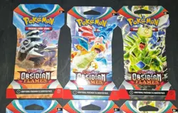 Pokemon Obsidian Flames Sleeved Booster Pack Lot Of 6 - Image 3