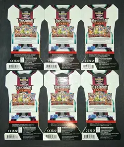 Pokemon Obsidian Flames Sleeved Booster Pack Lot Of 6 - Image 4