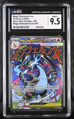 Pokemon TCG Mega Charizard X ex 023 Promo - CGC Mint+ 9.5 - Image 1
