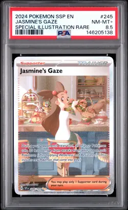 2024 POKEMON SSP EN-SURGING SPARKS #245 JASMINE'S GAZE PSA 8.5 - Image 1