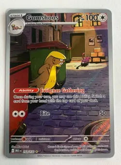 Pokemon TCG: Gumshoos 153/132 Me01: Mega Evolution Holo - Image 1