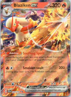 Blaziken ex 024/159 Double Rare Journey Together Pokemon Near Mint - Image 1