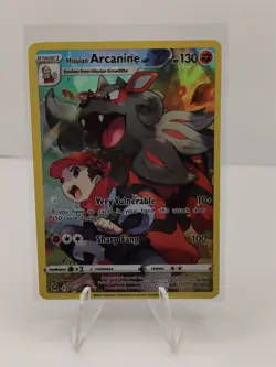 Pokemon TCG SWSH Lost Origin Hisuian Arcanine TG08/TG30 Gallery Full Art NM - Image 1