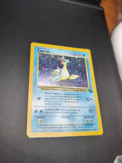 Lapras 10/62 Fossil Unlimited - Holo Rare - WOTC Pokemon Card MP - Image 3
