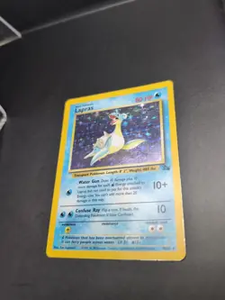 Lapras 10/62 Fossil Unlimited - Holo Rare - WOTC Pokemon Card MP - Image 4
