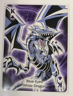 Vintage Yu-Gi-Oh! Poker King Blue Eyes White Dragon Officially Licensed Card - Image 1