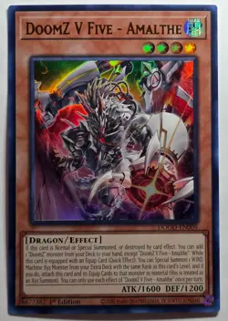 Yugioh DoomZ V Five - Amalthe DOOD-EN009 Ultra Rare 1st Edition - Image 1